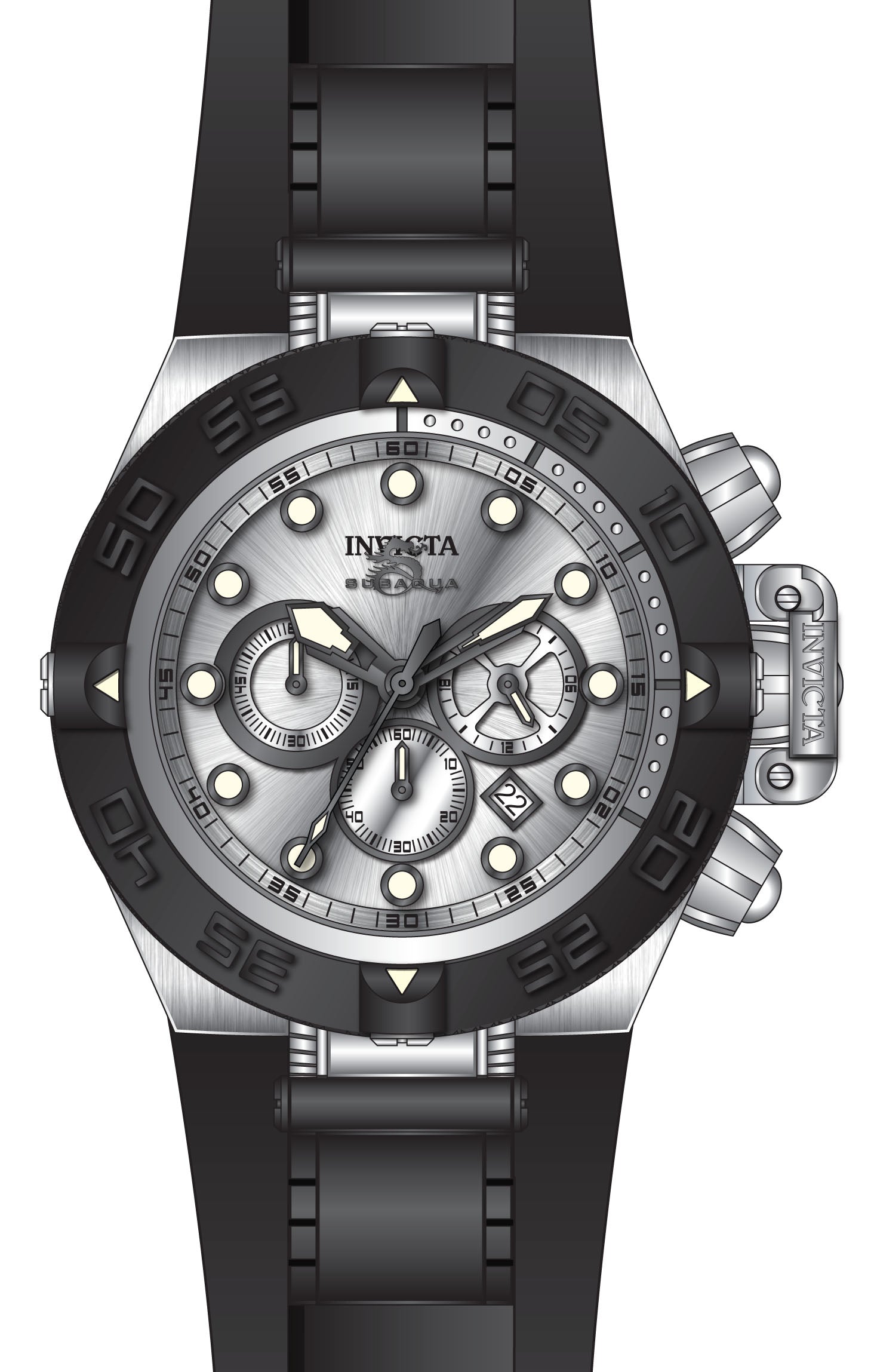 Band For Invicta Subaqua Noma IV Men 46484