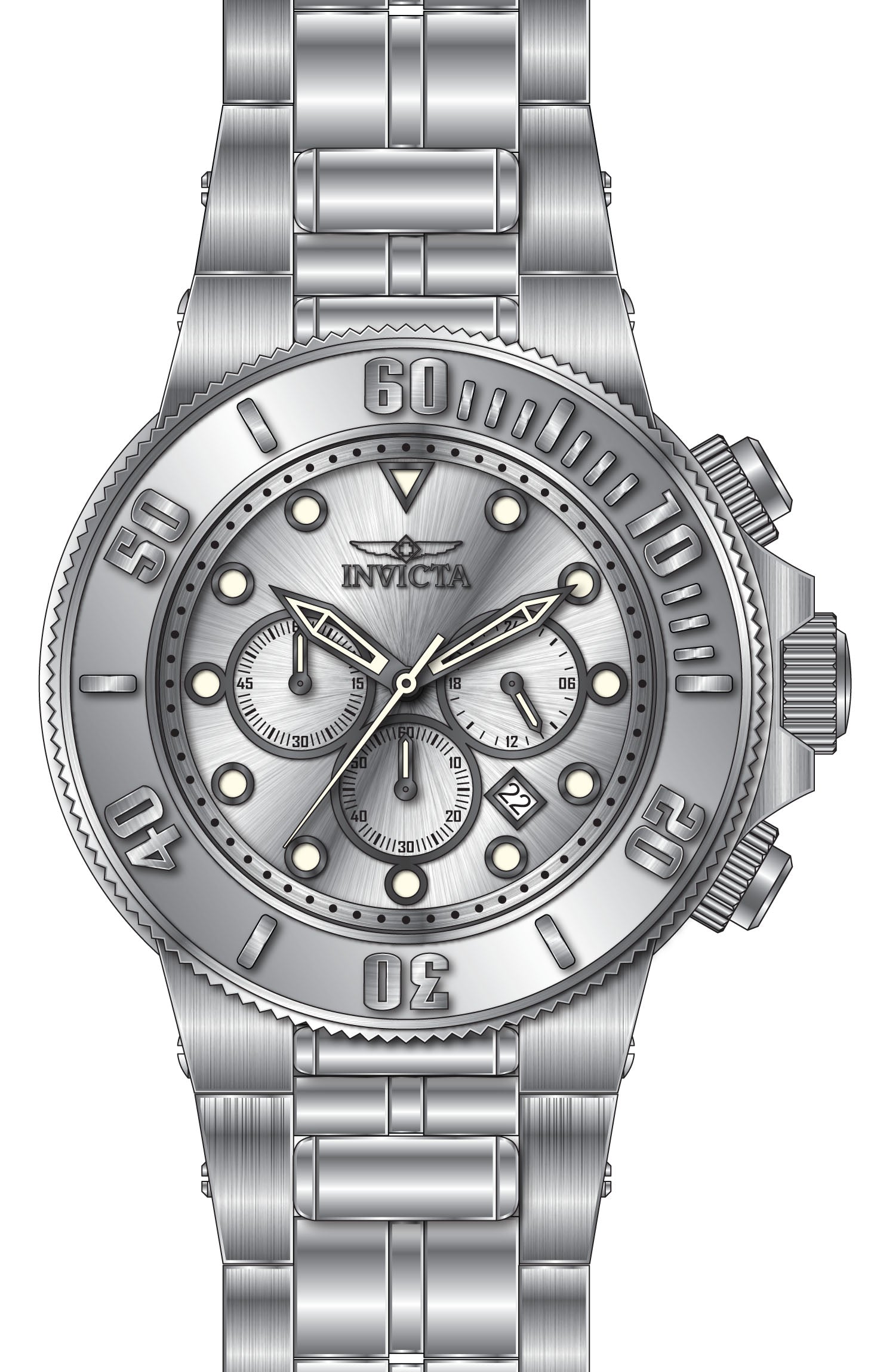 Band For Invicta Subaqua  Men 46551