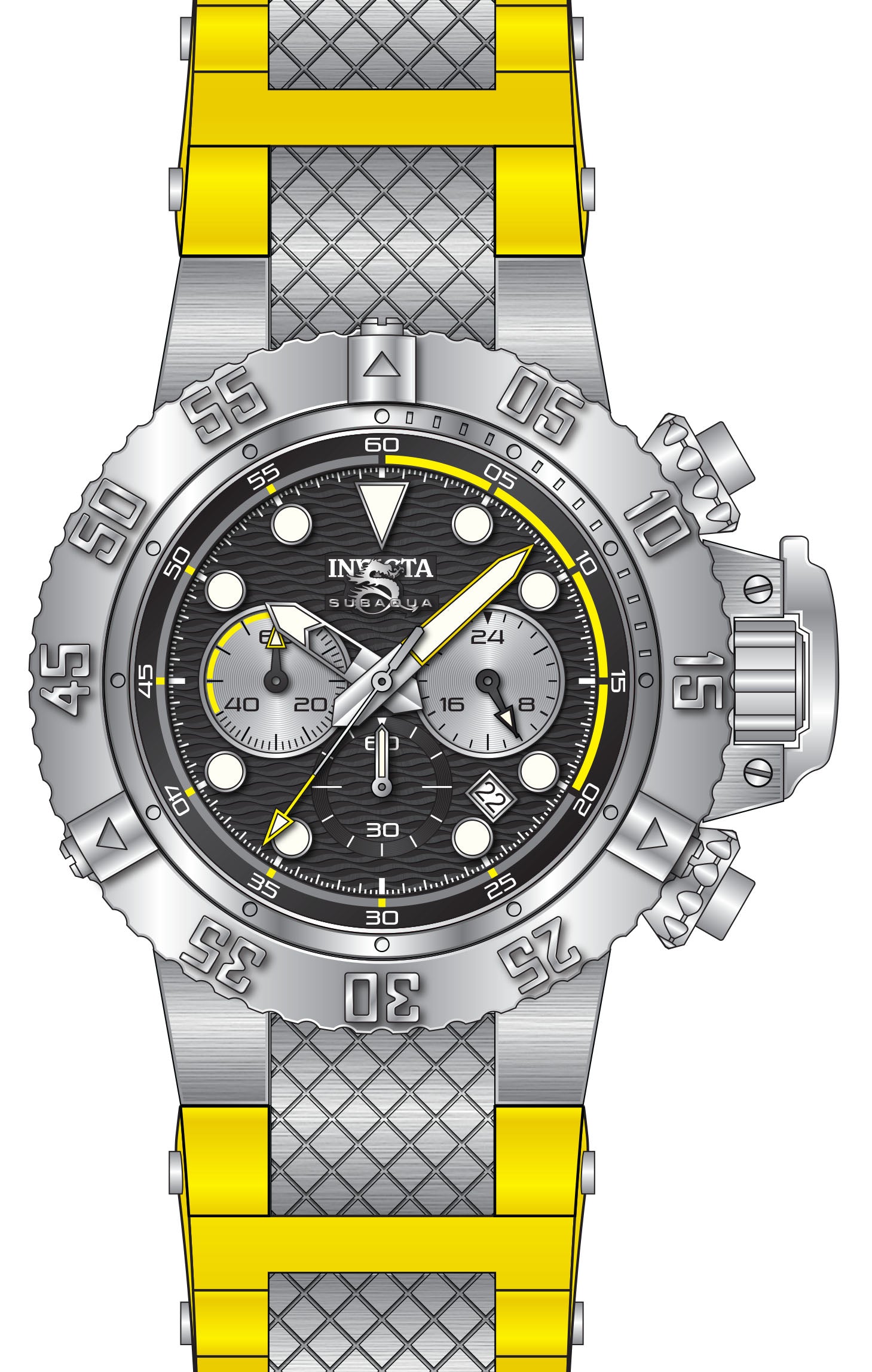Band For Invicta Subaqua  Men 47825