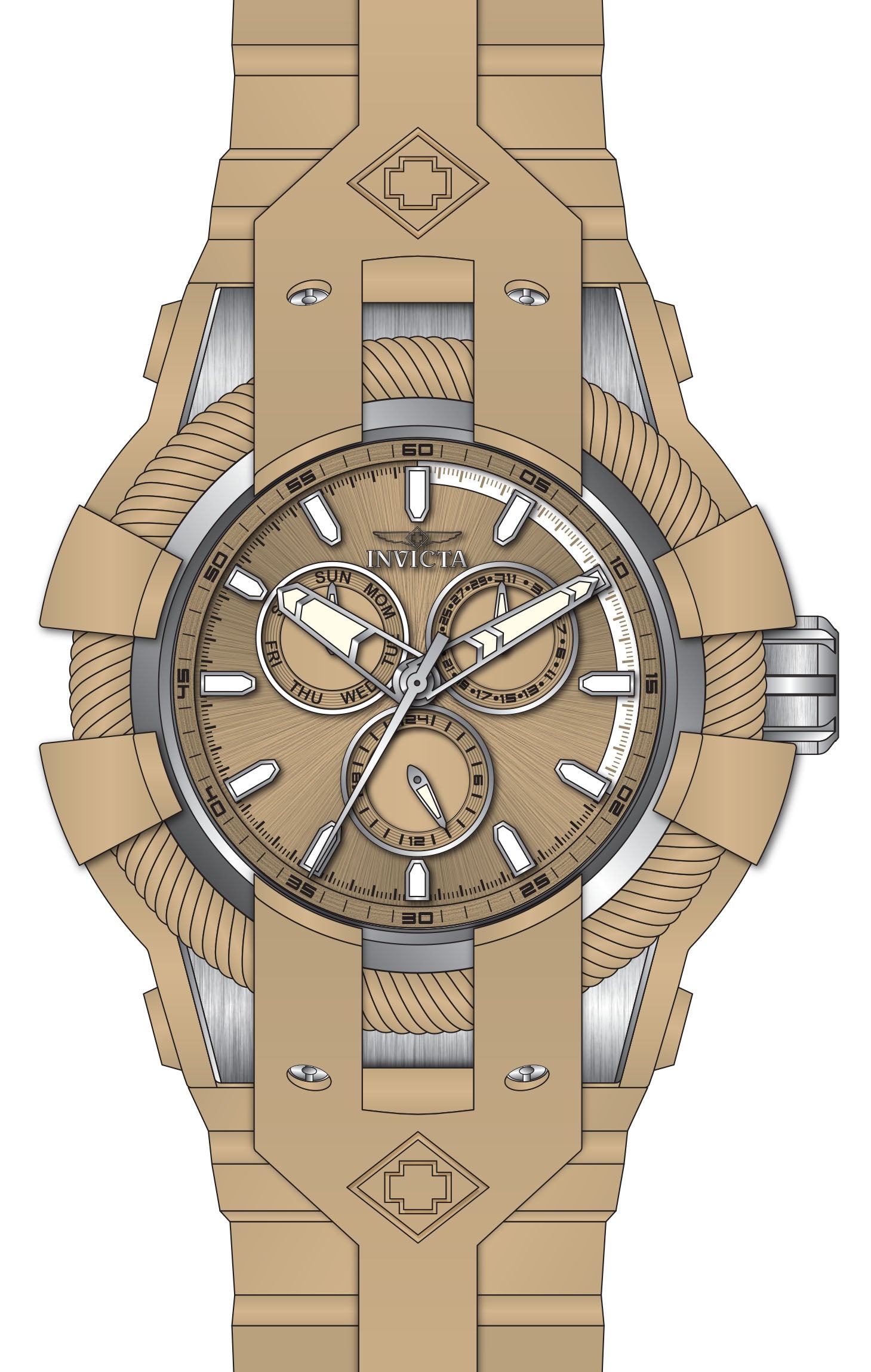 Band For Invicta Bolt  Men 47838