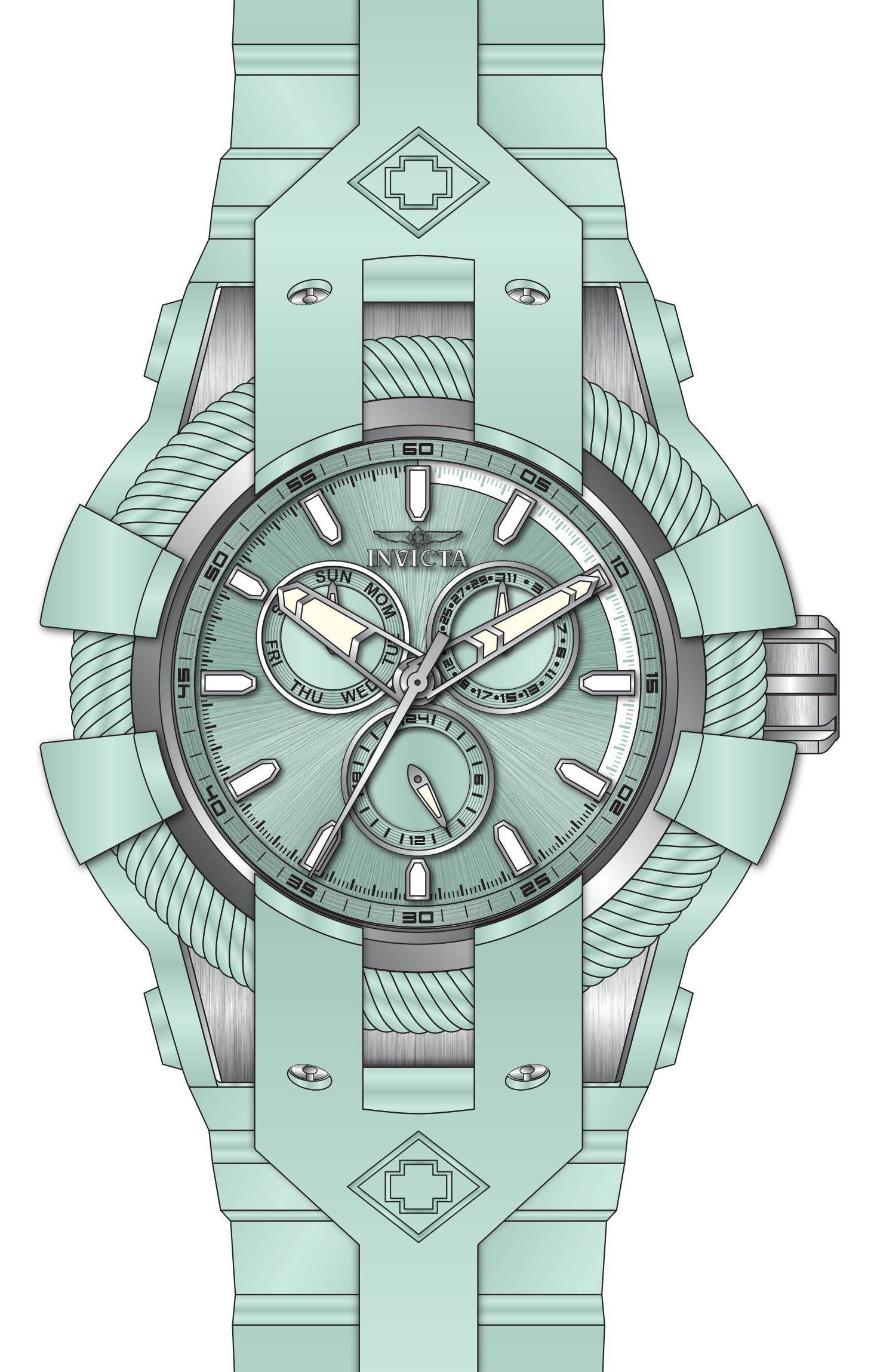 Band For Invicta Bolt  Men 47840