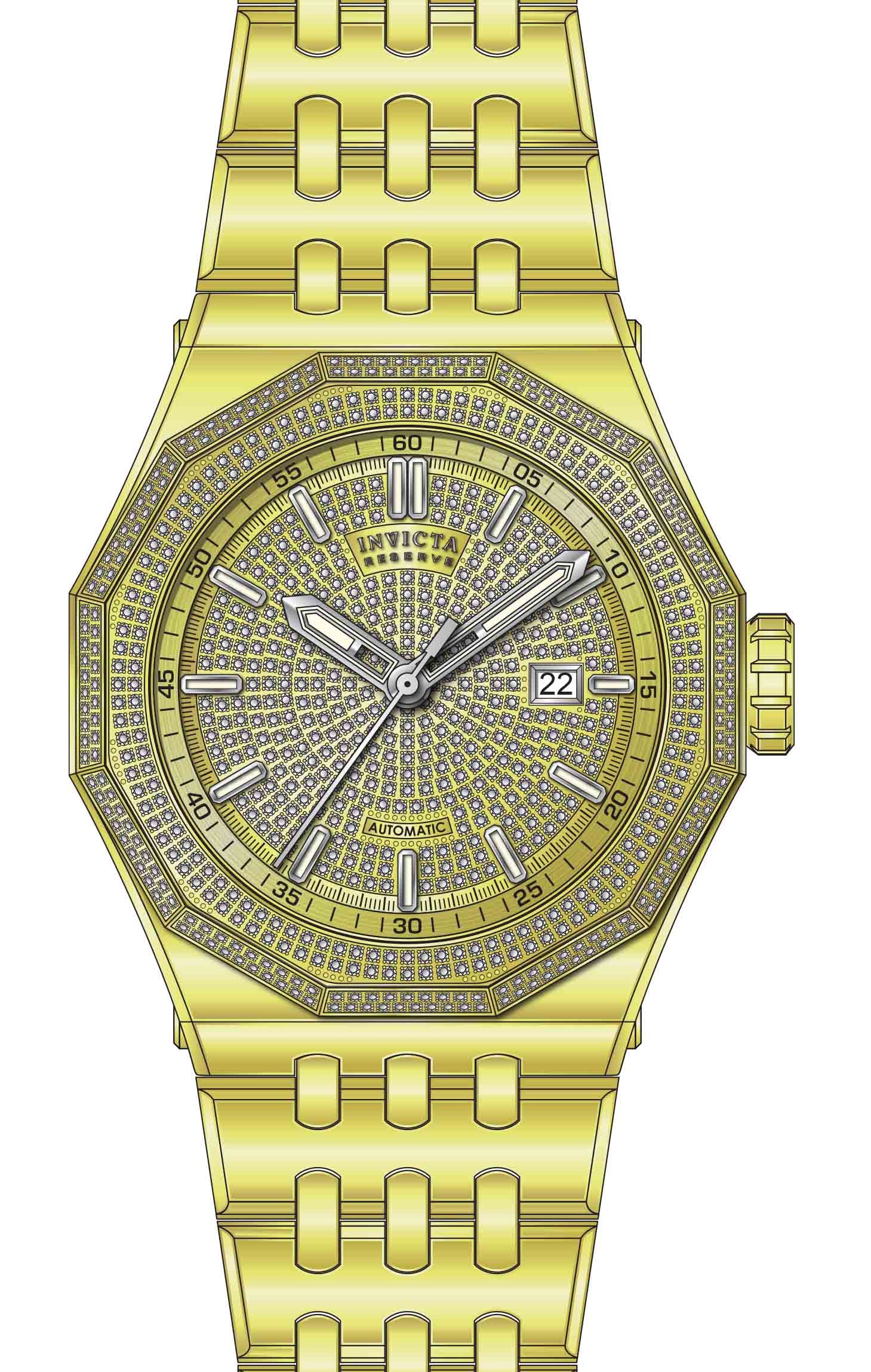 Band For Invicta Reserve Akula Men 50442