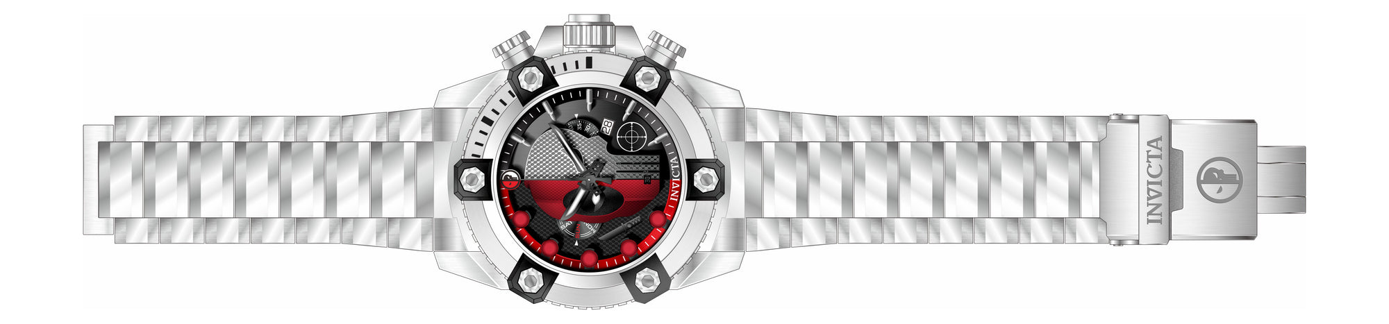 Band For Invicta Marvel Deadpool Men 50846