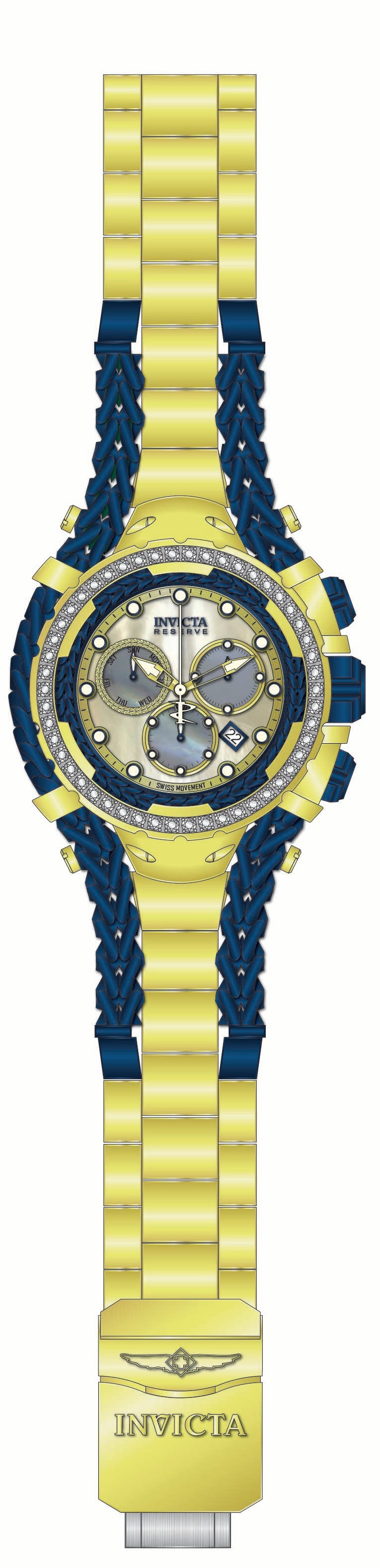 Band For Invicta Reserve Gladiator Men 51478