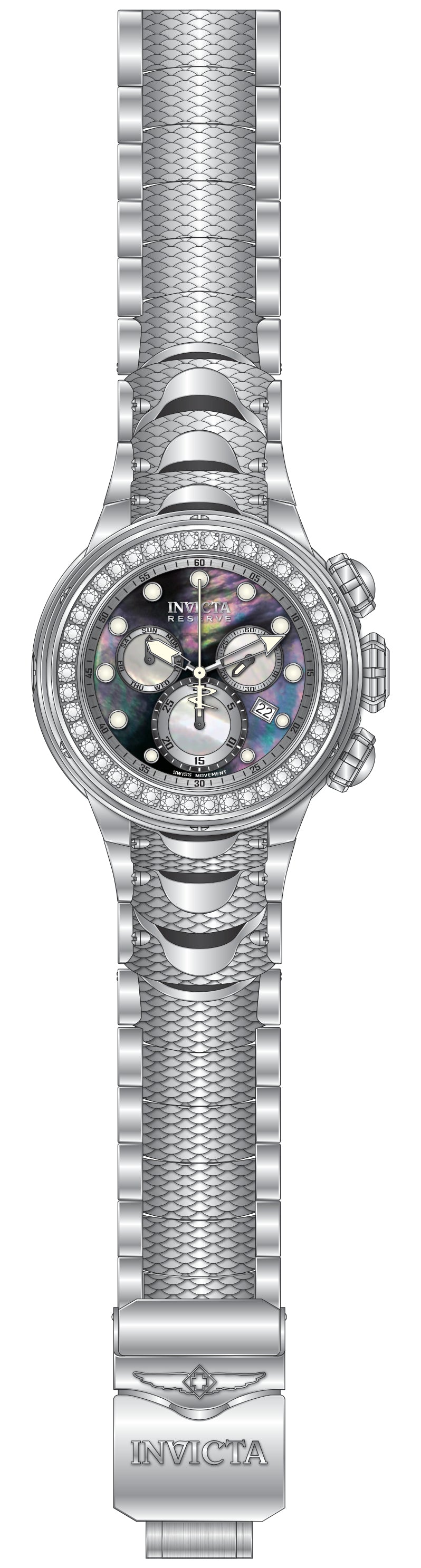 Band For Invicta Reserve Kraken Men 51540