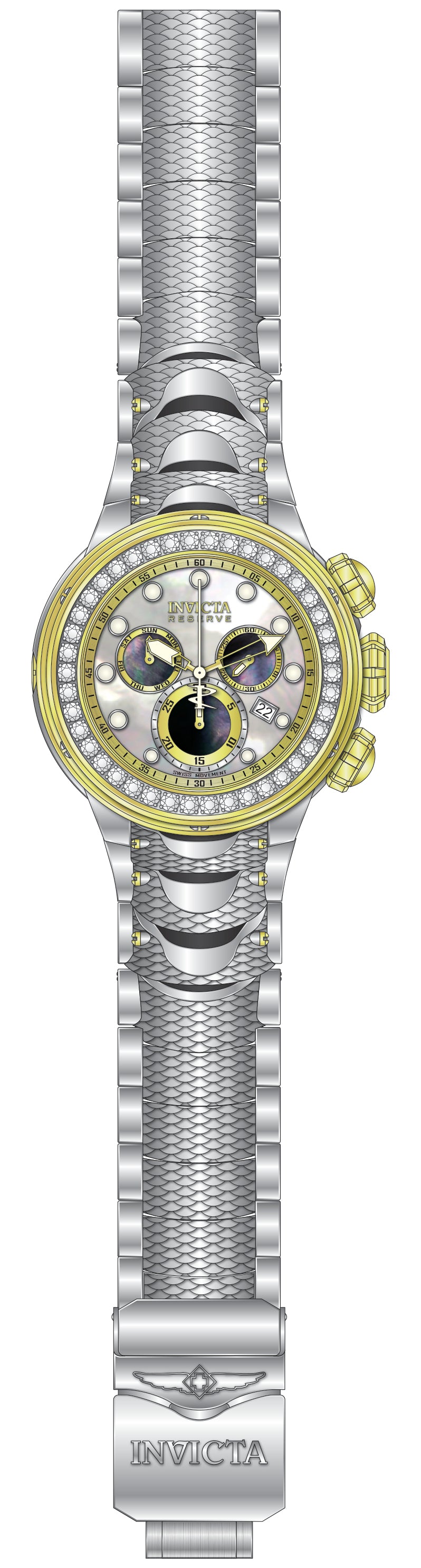 Parts For Invicta Reserve Kraken Men 51541