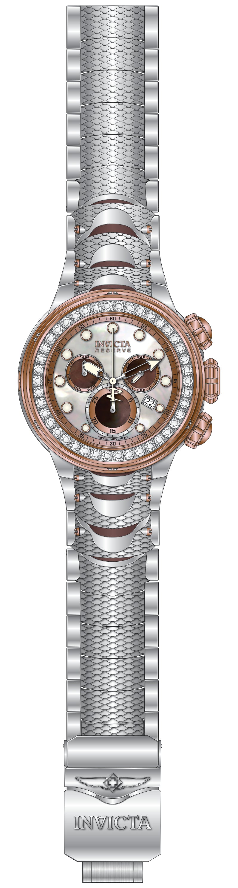 Band For Invicta Reserve Kraken Men 51548