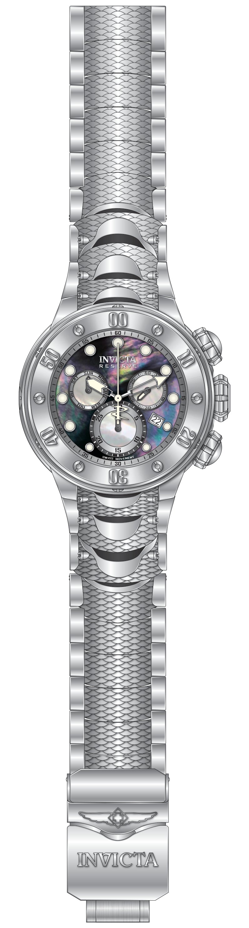 Band For Invicta Reserve Kraken Men 51559