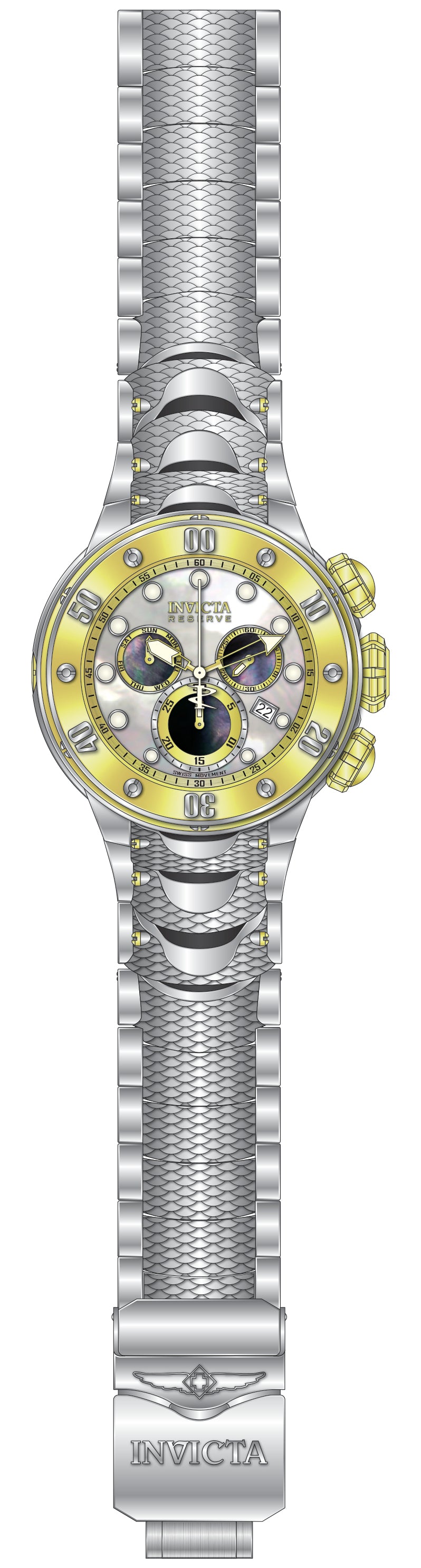 Band For Invicta Reserve Kraken Men 51560