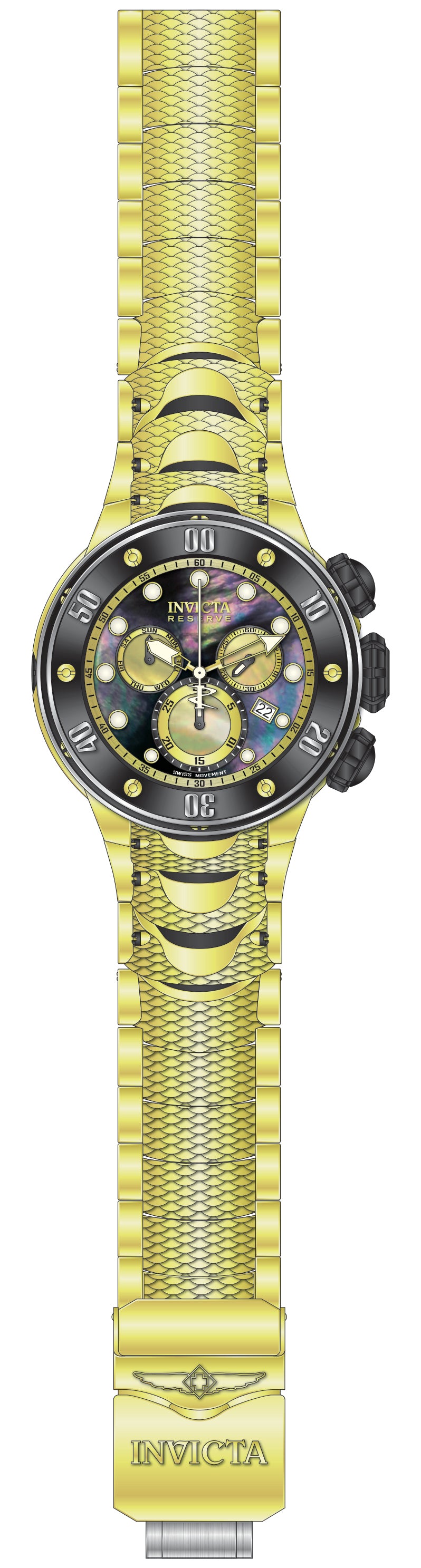 Parts For Invicta Reserve Kraken Men 51562