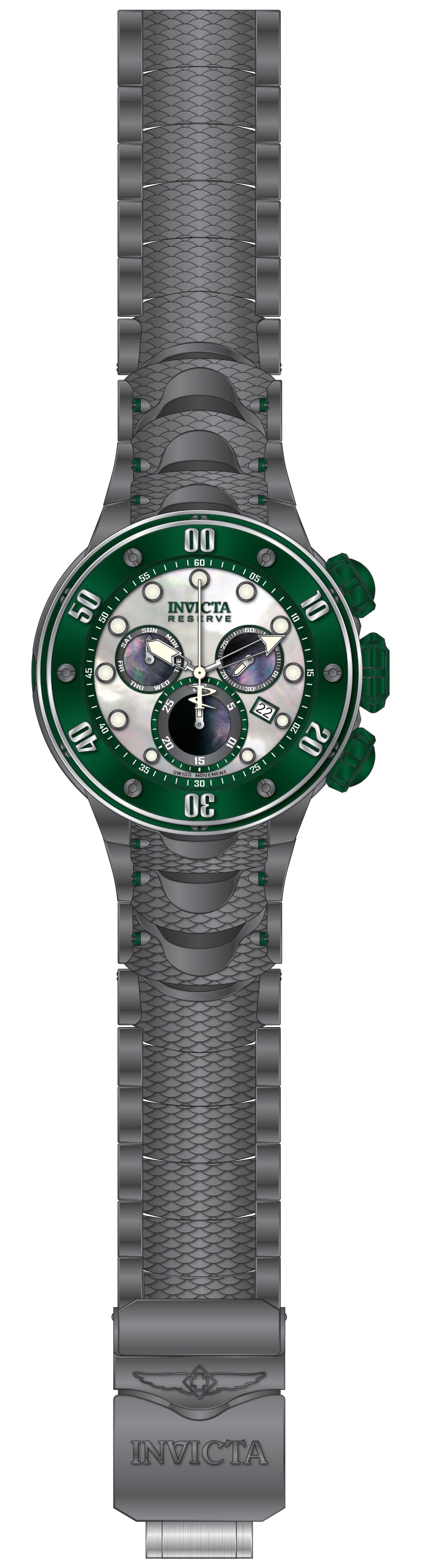 Band For Invicta Reserve Kraken Men 51571