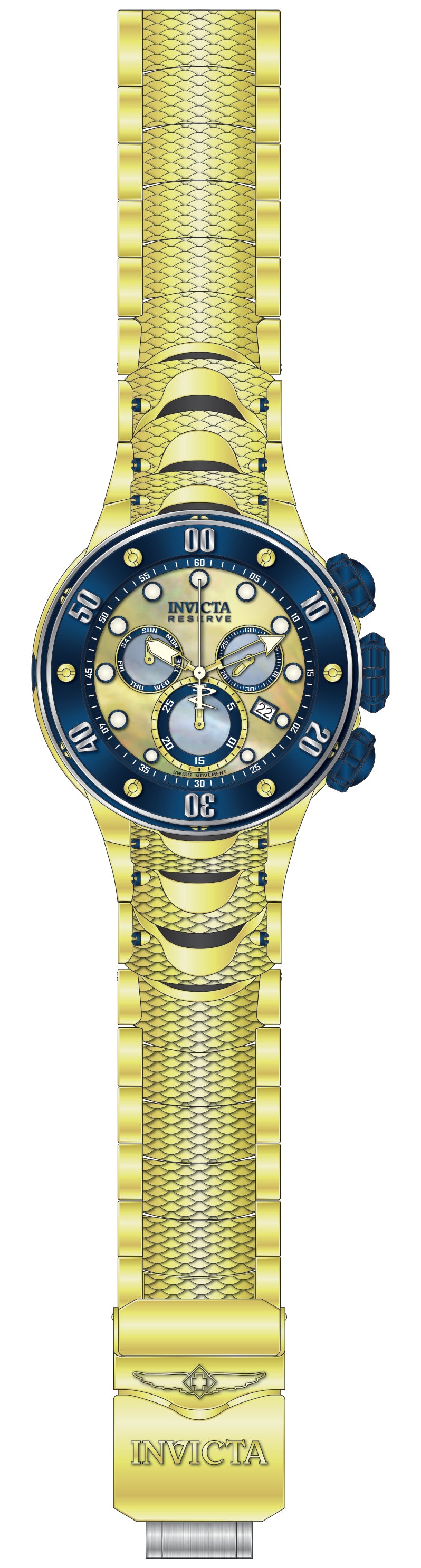 Parts For Invicta Reserve Kraken Men 51573