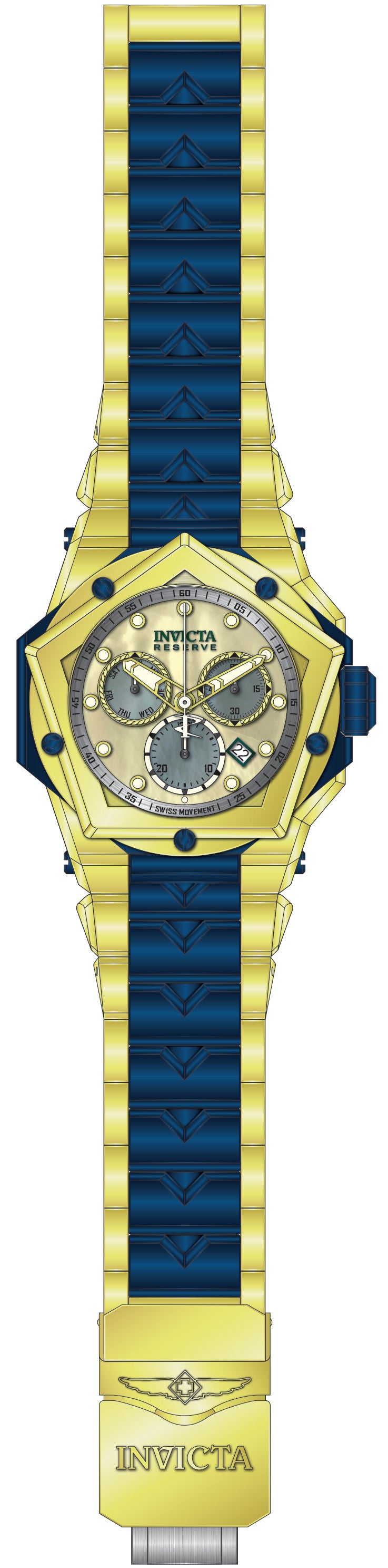 Parts For Invicta Reserve Kraken Men 51611