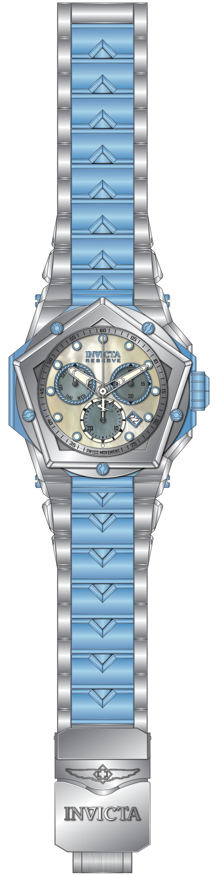 Band For Invicta Reserve Kraken Men 51614