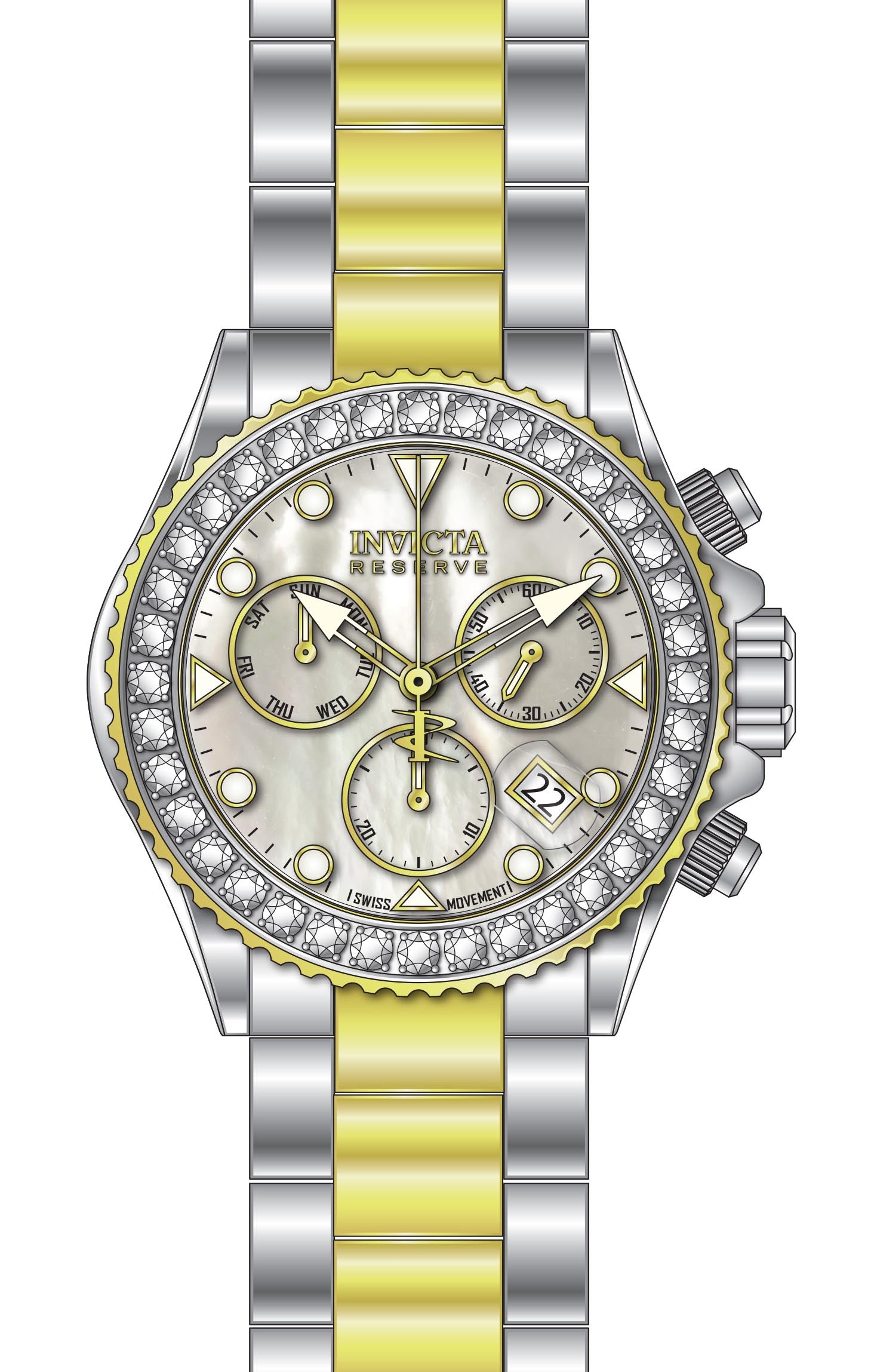 Parts For Invicta Reserve Grand Diver Men 51630