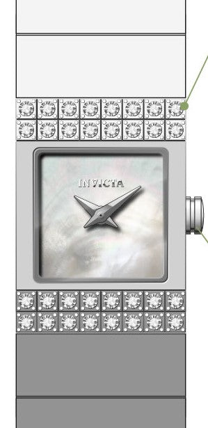 Band For Invicta Angel  Lady 51832