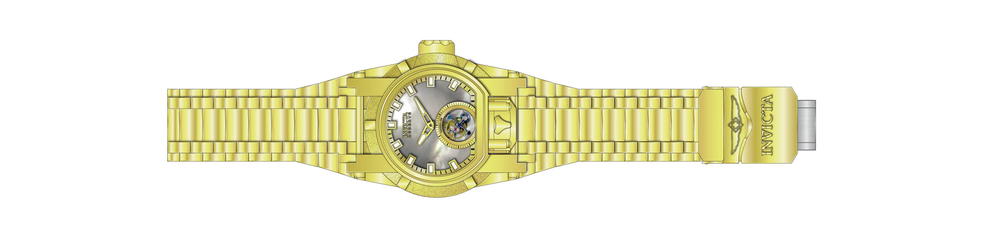 Band for Invicta Reserve Reserve Bolt Zeus Magnum Men 28393