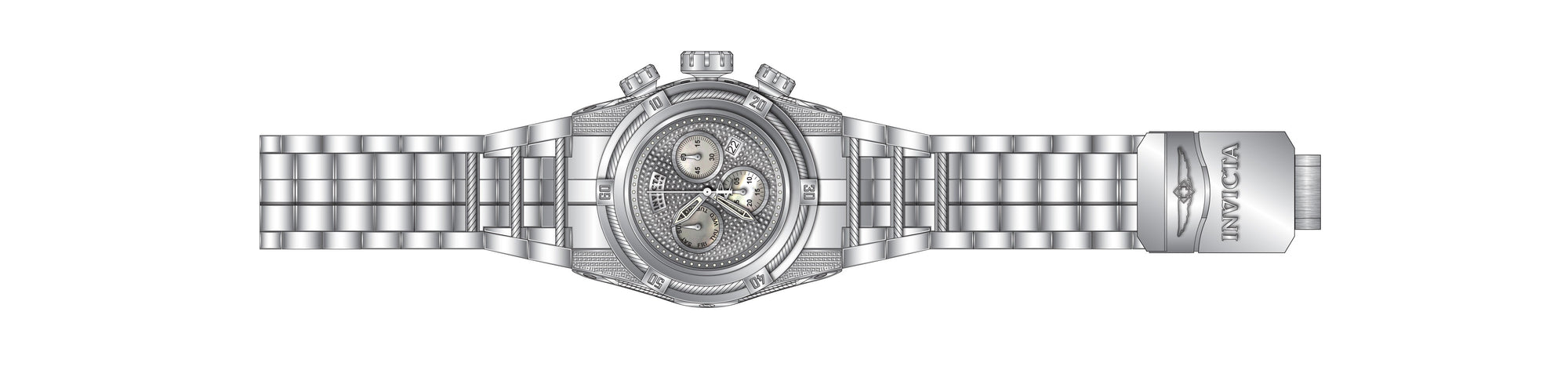 Band for Invicta Reserve Bolt Zeus Men 32783