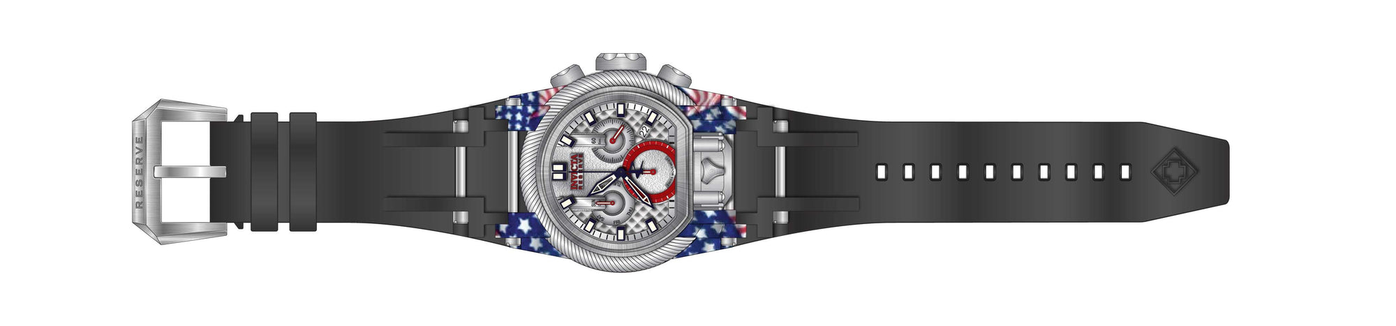 Band for Invicta Reserve Bolt Zeus Men 32806
