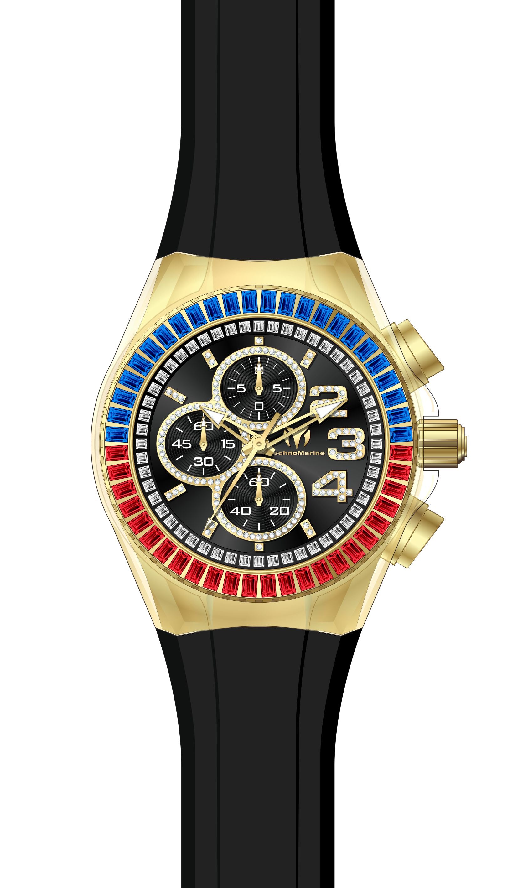 Band for Technomarine Cruise Glitz TM-121014