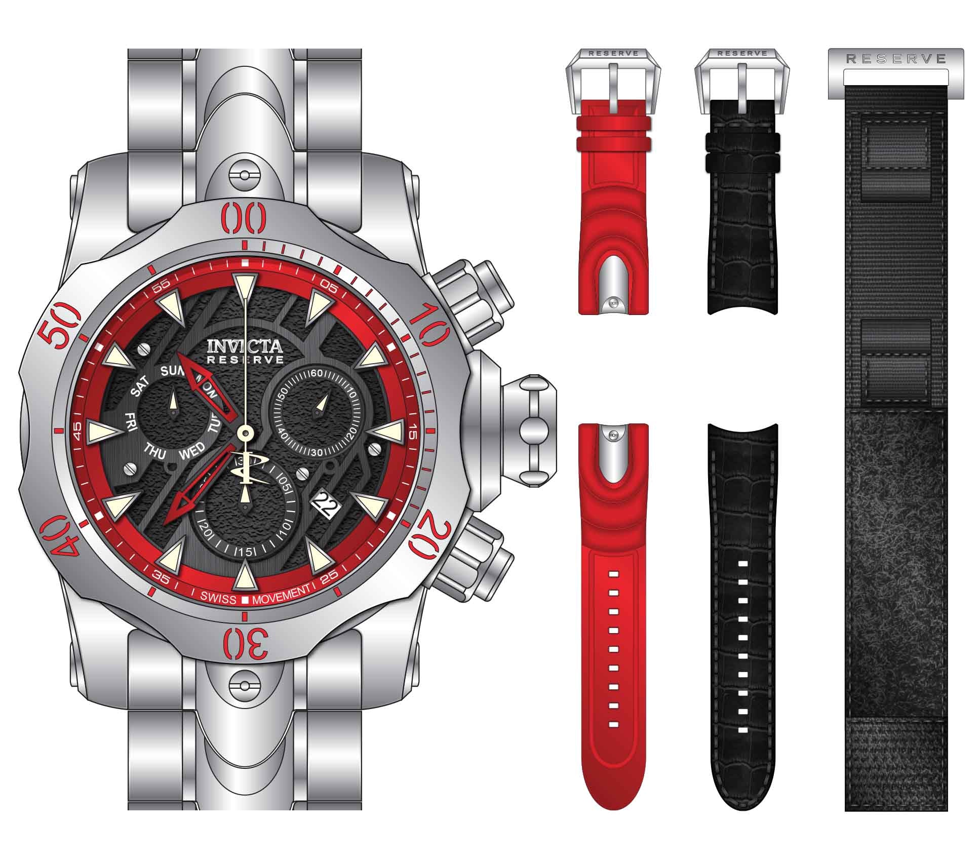 Parts for Invicta Reserve Venom Men Platinum Label 32945