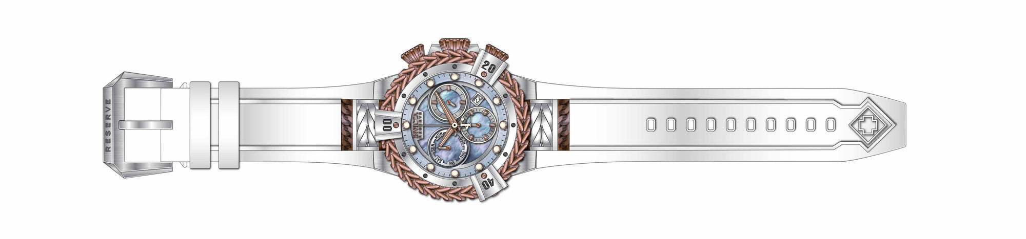 Band for Invicta Reserve Herc Men 33863