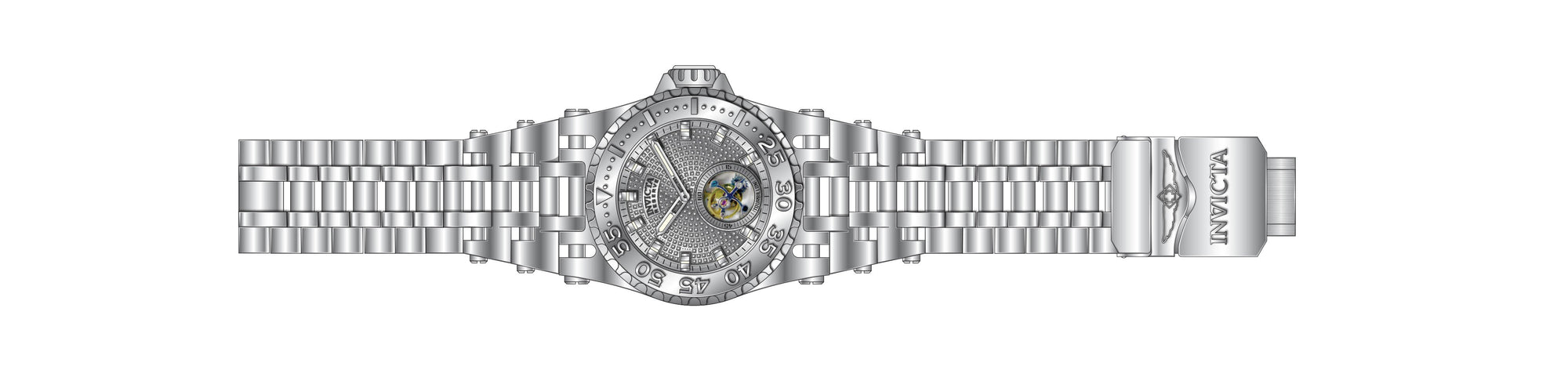 Band for Invicta Reserve Specialty Chaos Men 34418