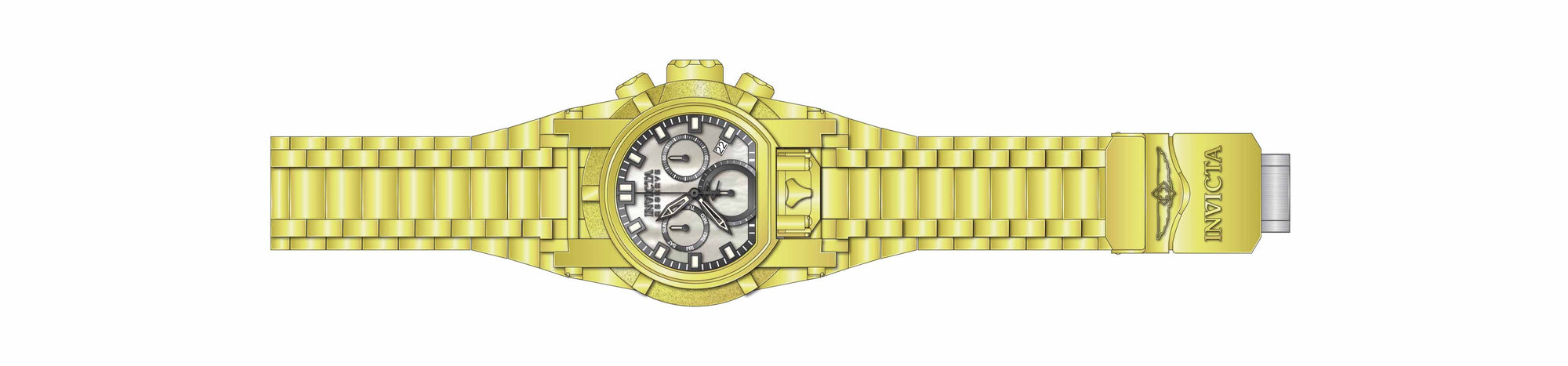 Band for Invicta Reserve Reserve Bolt Zeus Magnum Men 34308