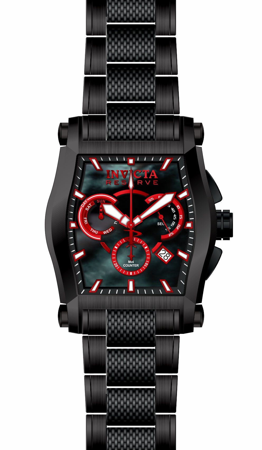 Band for Invicta Reserve Men Black Label 34768