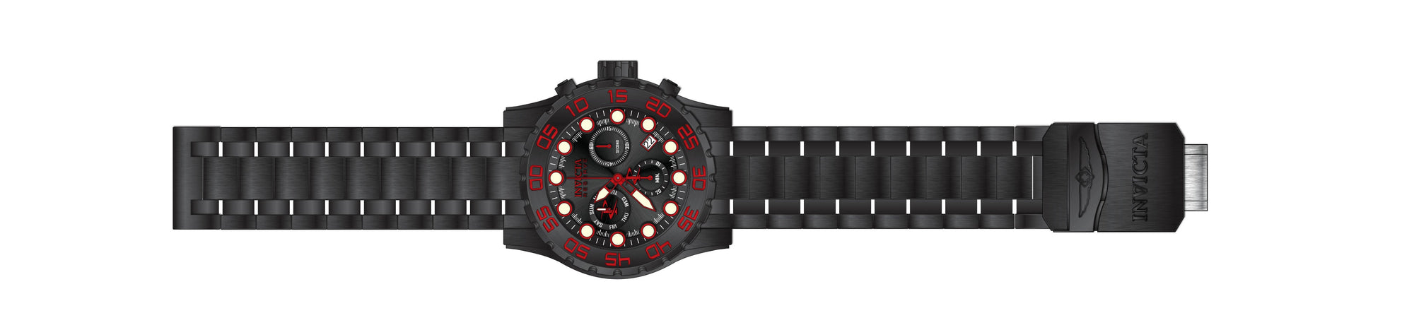 Band for Invicta Reserve Leviathan Evolution Men Black Label 34173