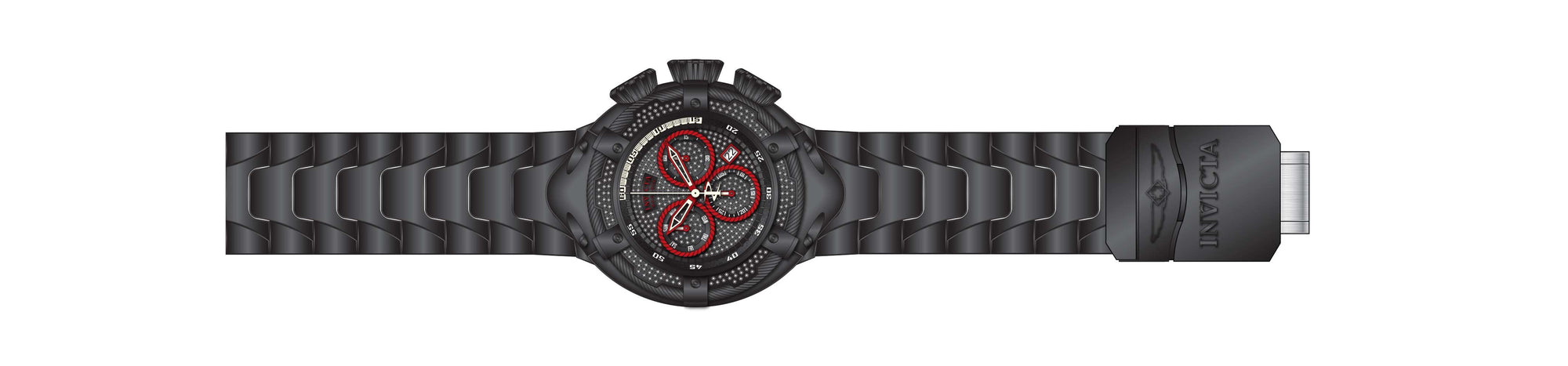 Band for Invicta Reserve Bolt Men Black Label 34167