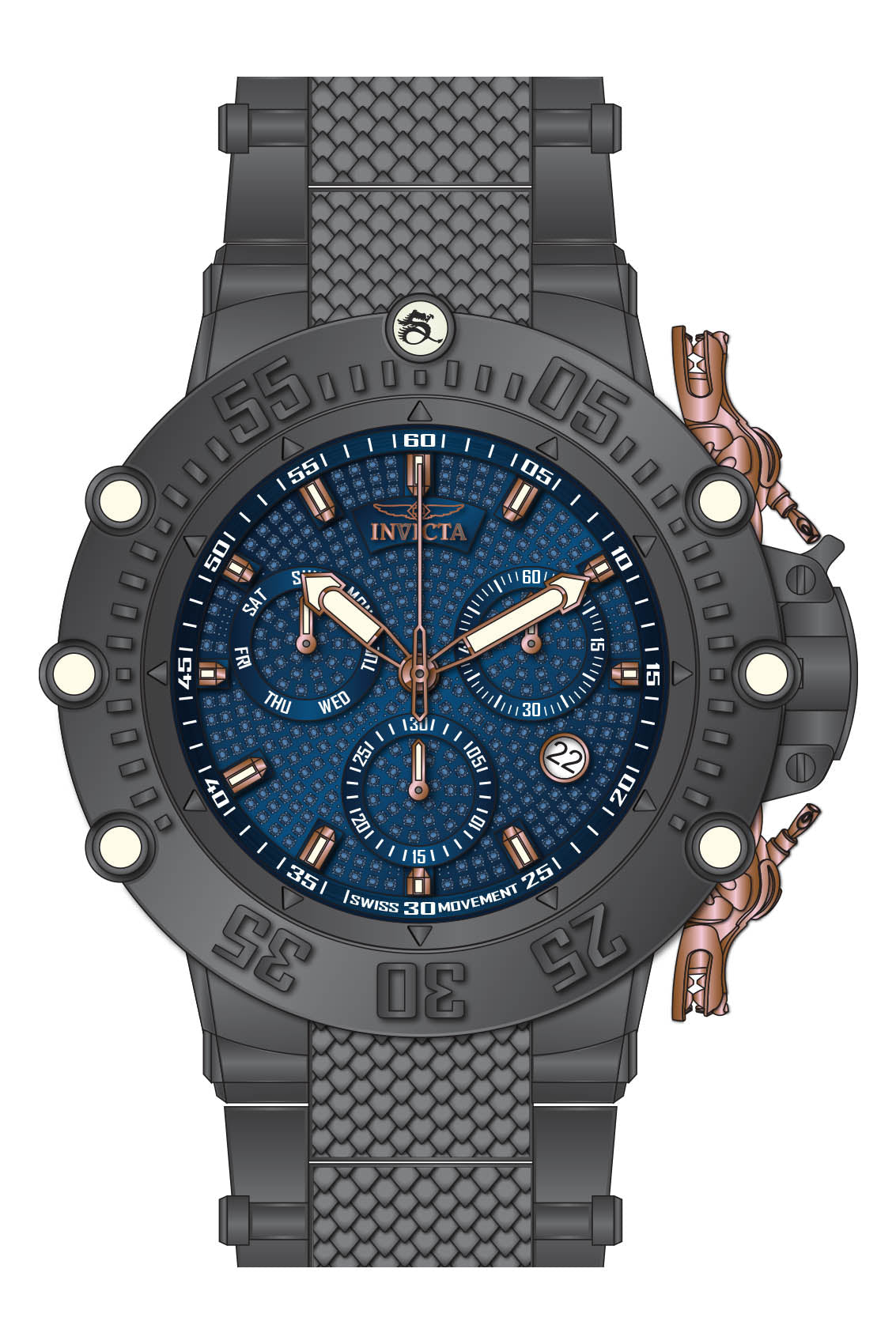 Parts for Invicta Subaqua Men 34411
