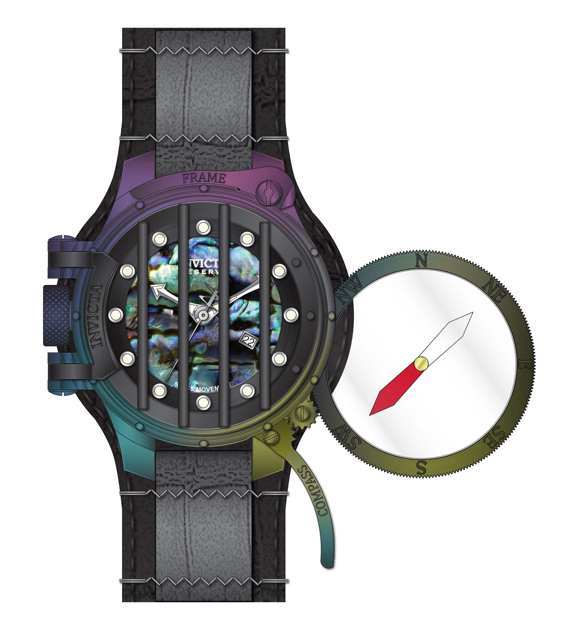 Band for Invicta Reserve Men 34716