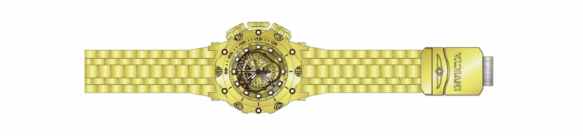 Parts for Invicta Reserve Venom Viper Men Gold Label 35187