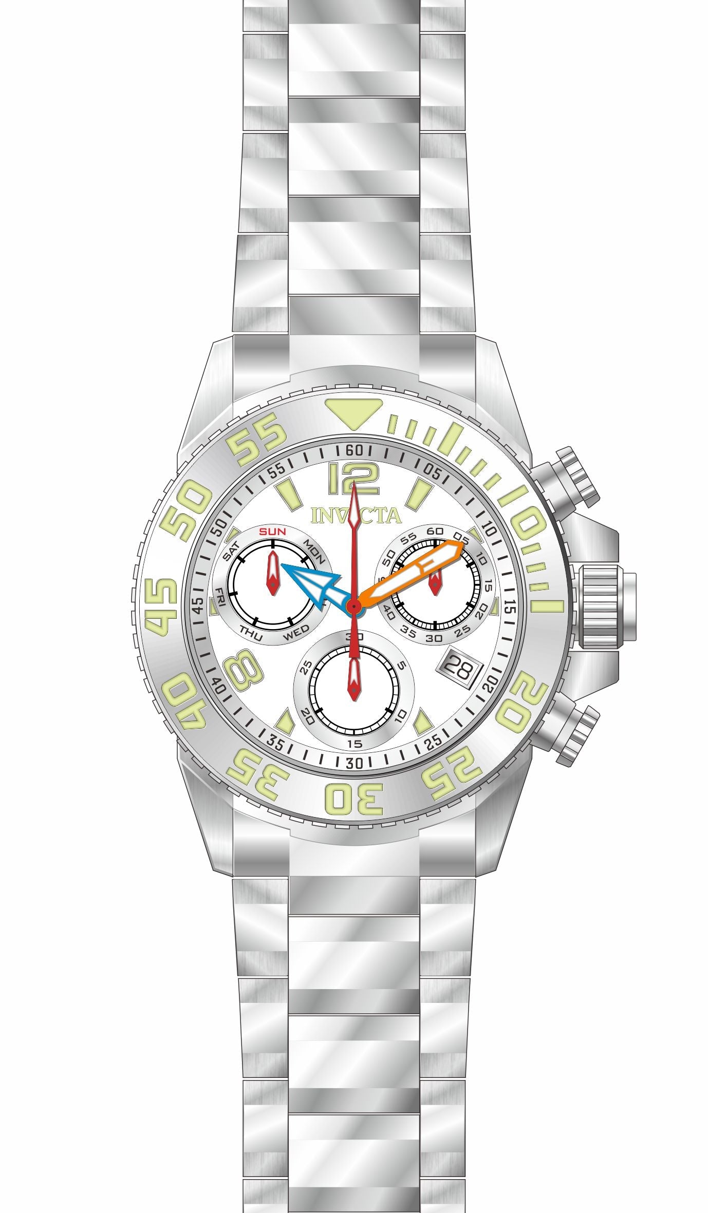 Parts for Invicta Pro Diver Lady 35753