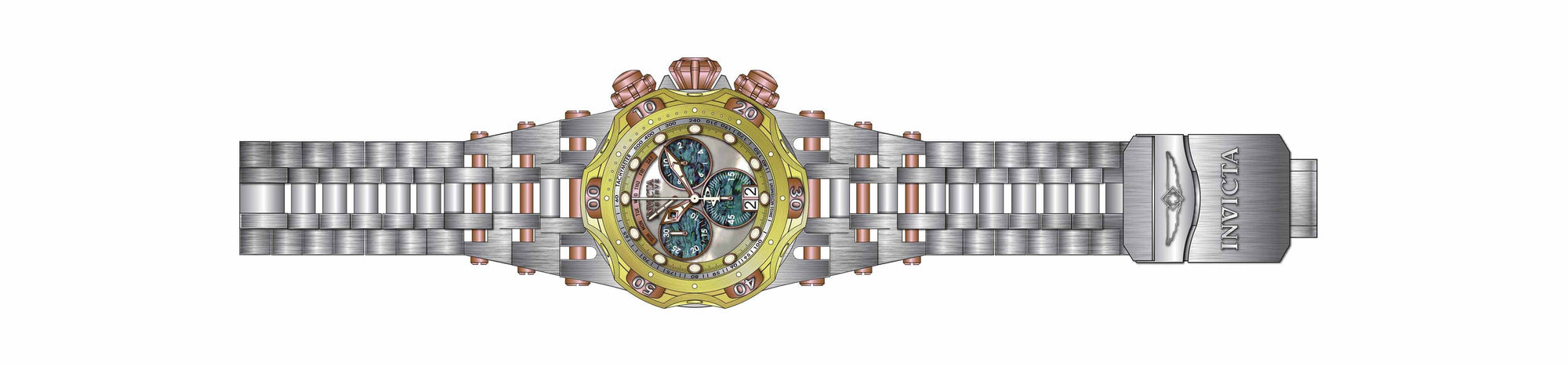 Band for Invicta Reserve Chaos Men 36295