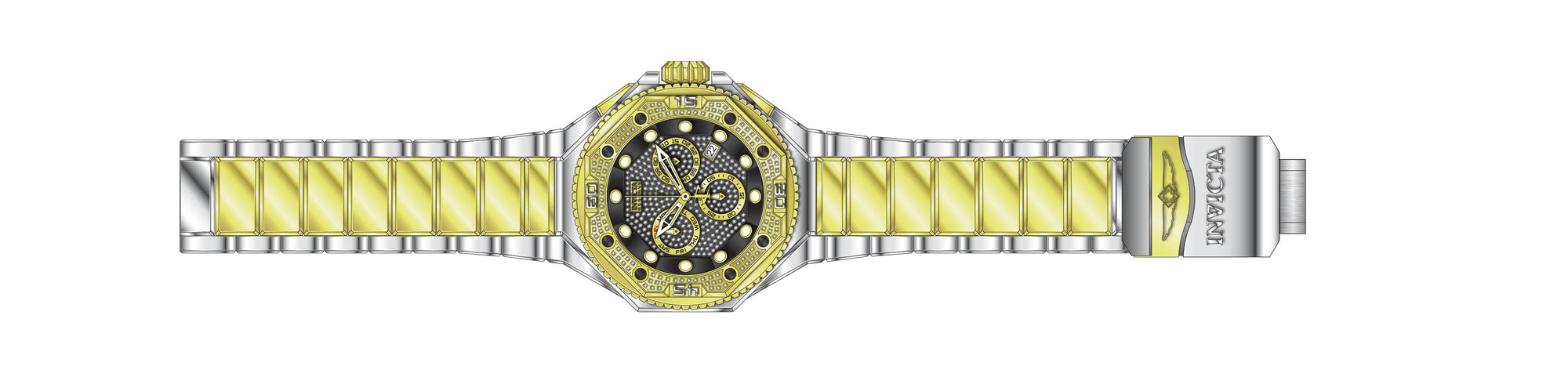 Band for Invicta Reserve Pro Diver Men 36646