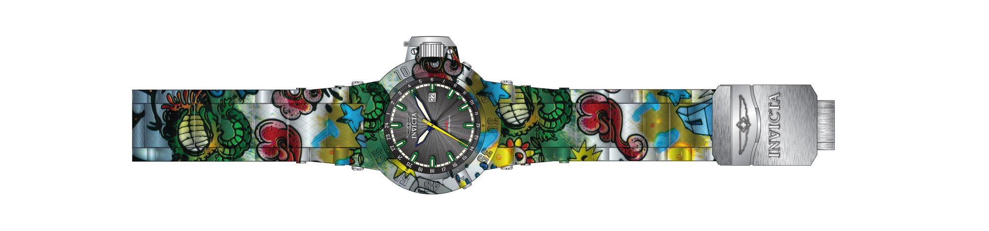 Band for Invicta Subaqua Zager Exclusive Men 36747