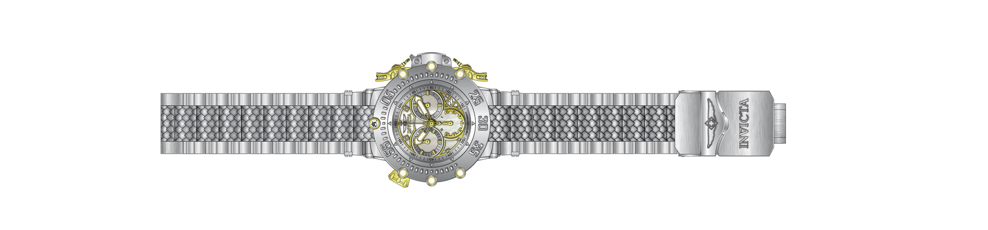 Band for Invicta Subaqua Lady None 37696