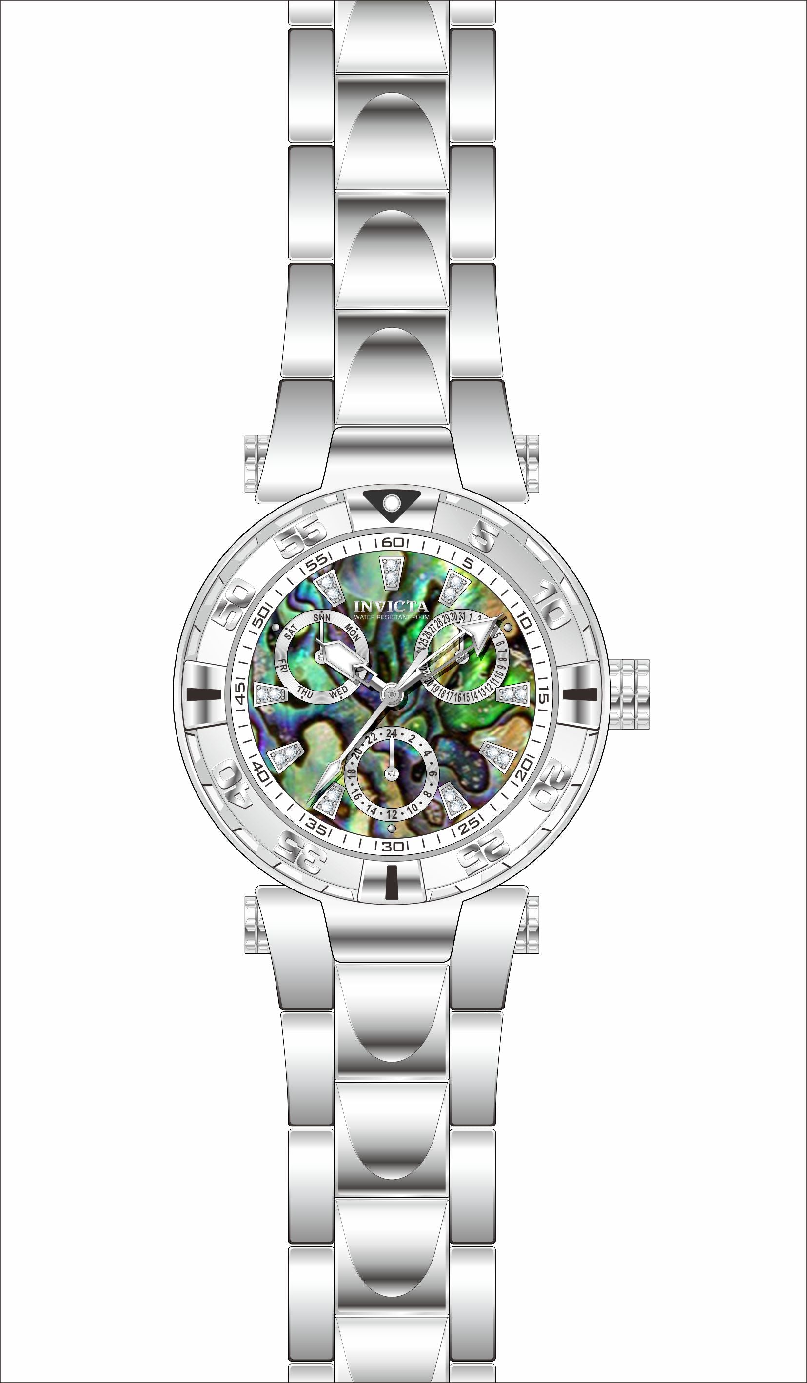 Band for Invicta Subaqua Lady 39227