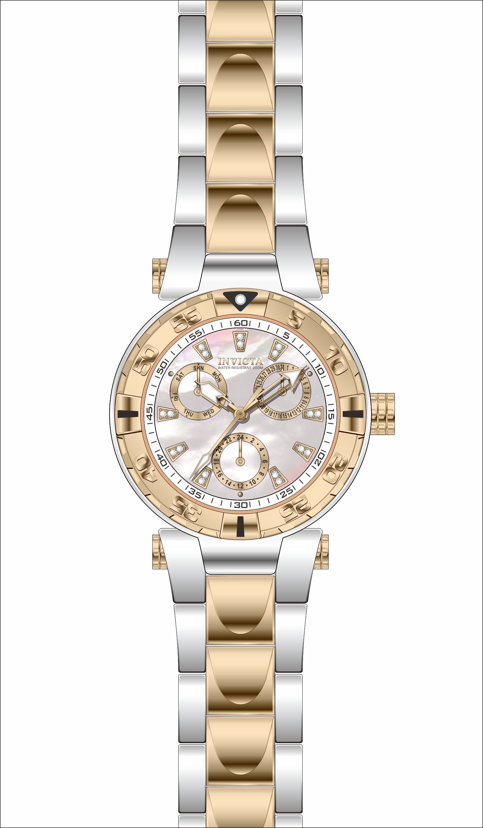 Band for Invicta Subaqua Lady 39233