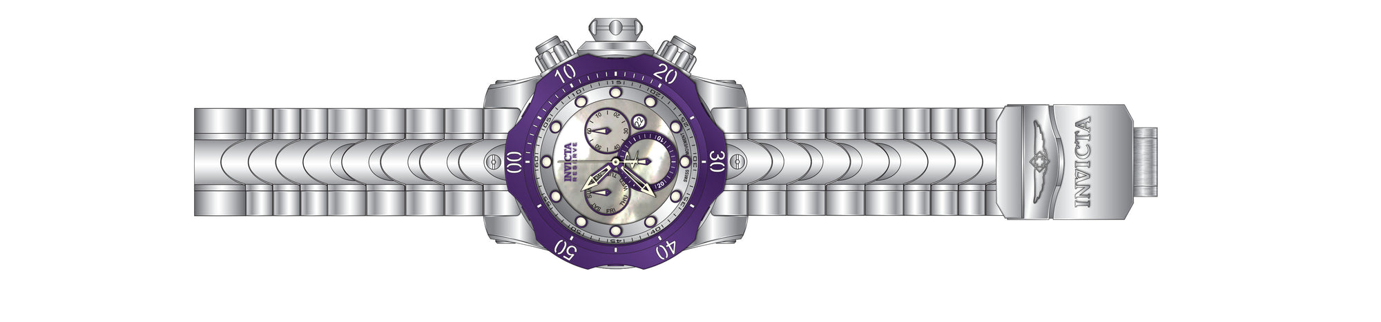 Band for Invicta Reserve Grand Venom Men 38350