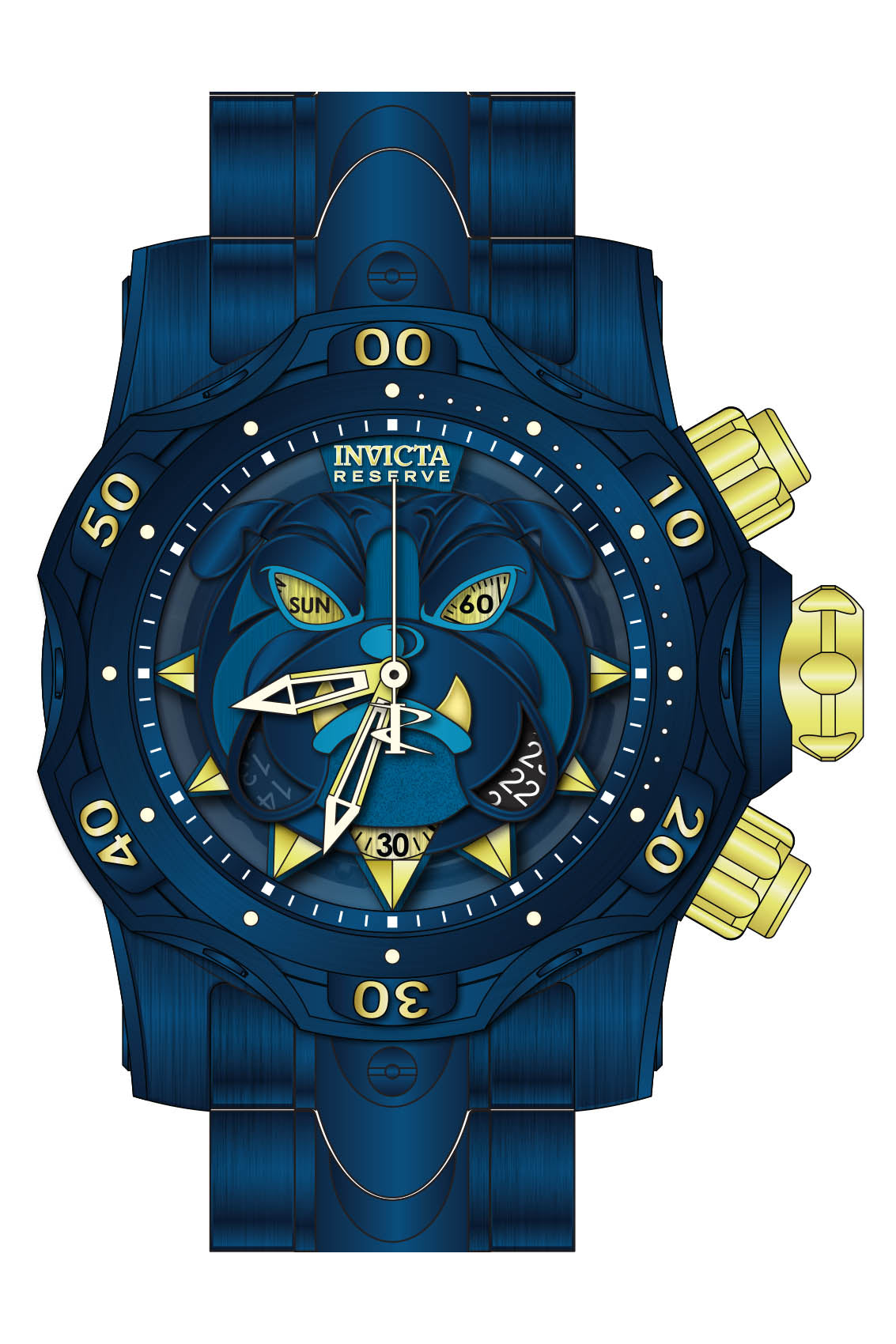 Parts for Invicta Reserve Venom Men Blue Label 38719