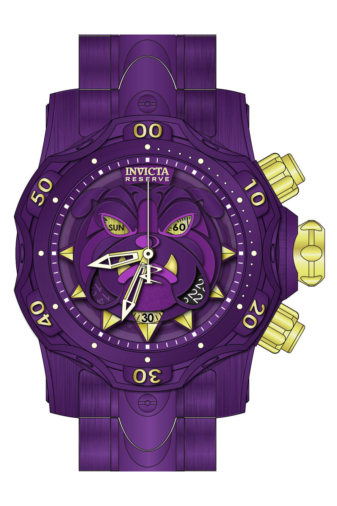 Parts for Invicta Reserve Venom Men Purple Label 38720
