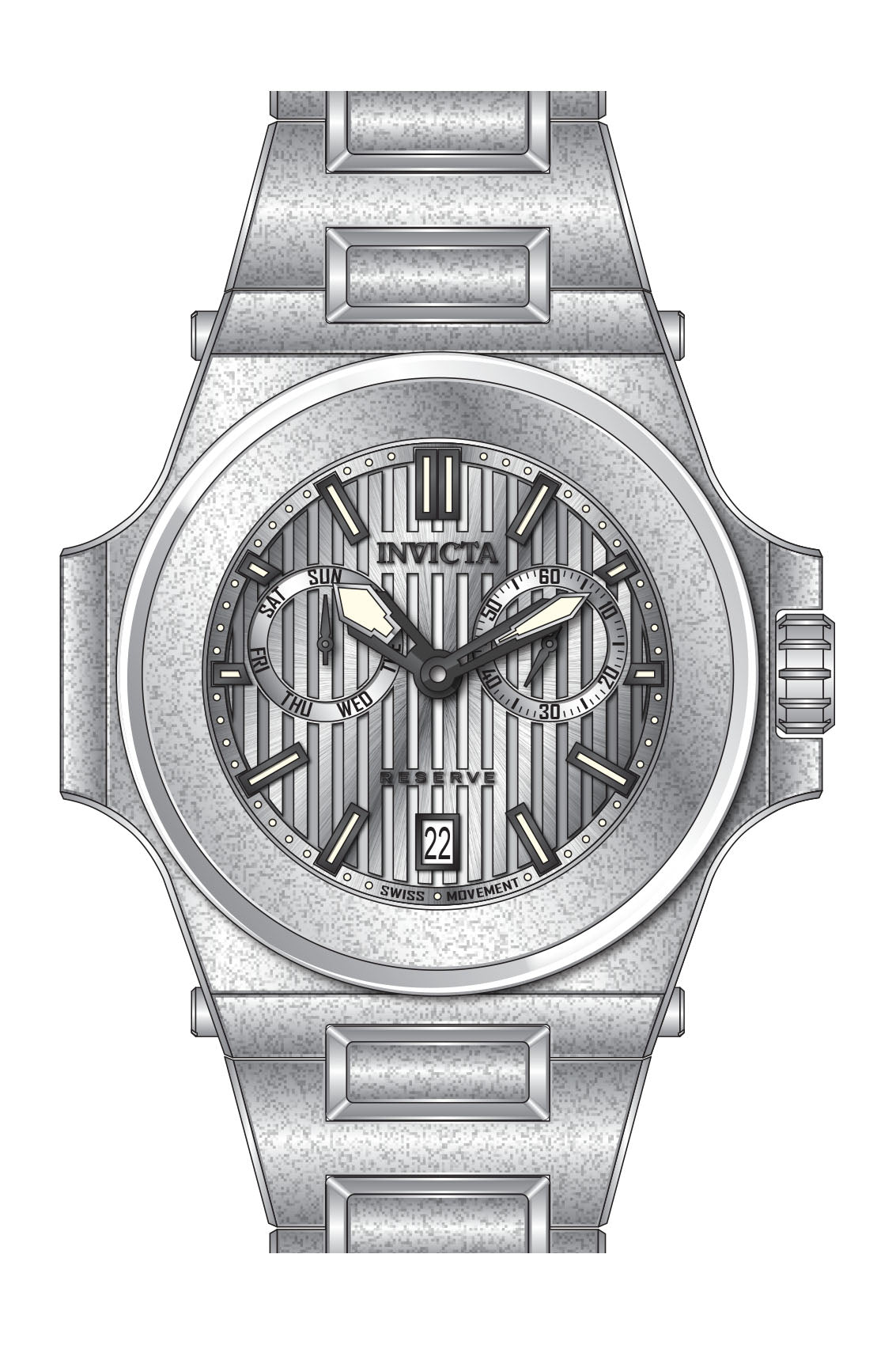 Parts for Invicta Reserve Akula Men 38725