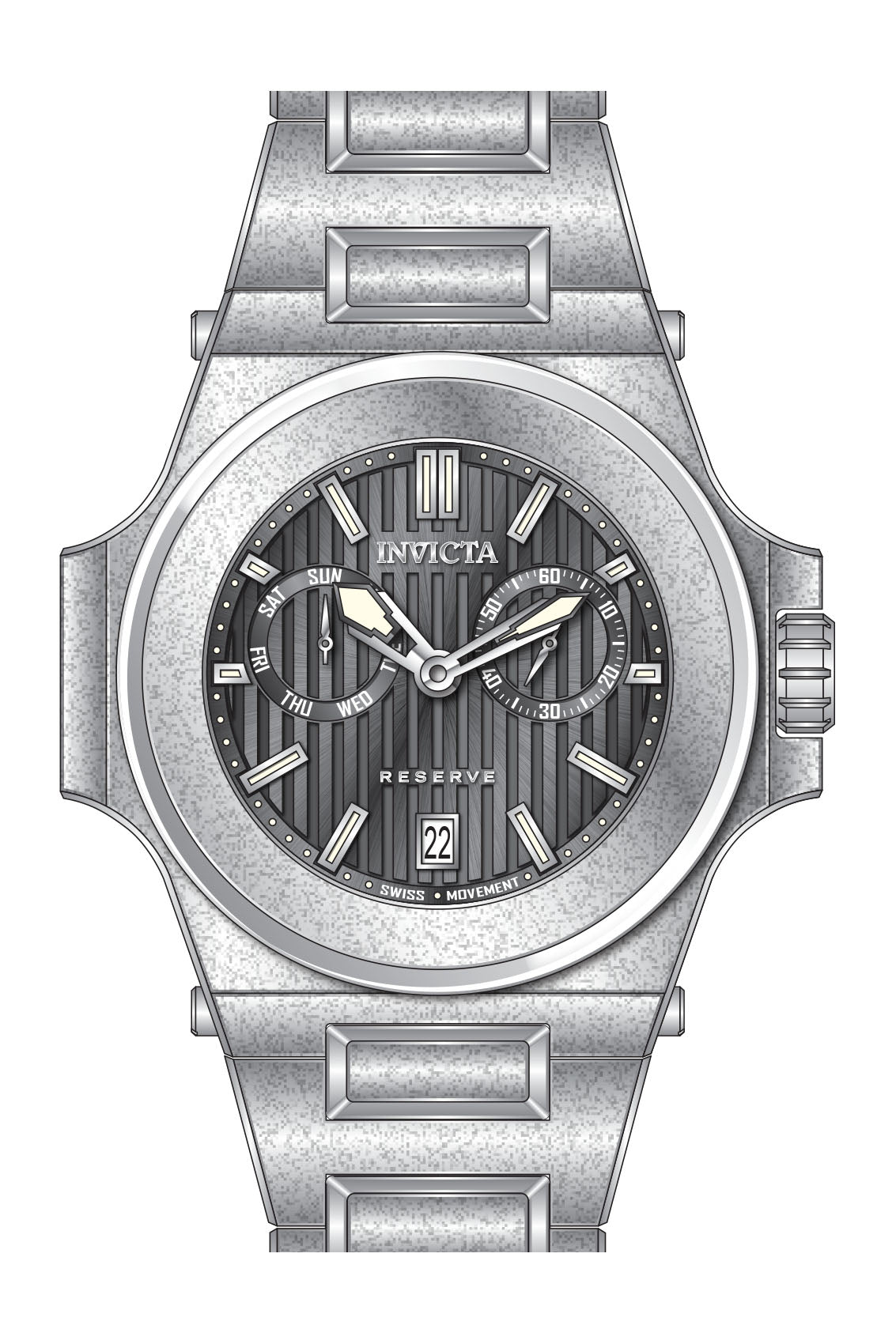 Parts for Invicta Reserve Akula Men 38726