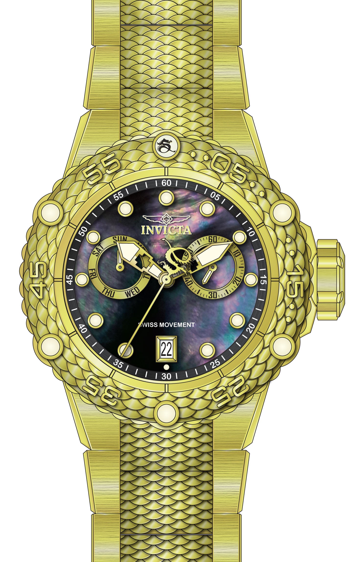 Parts for Invicta Subaqua Men 40074