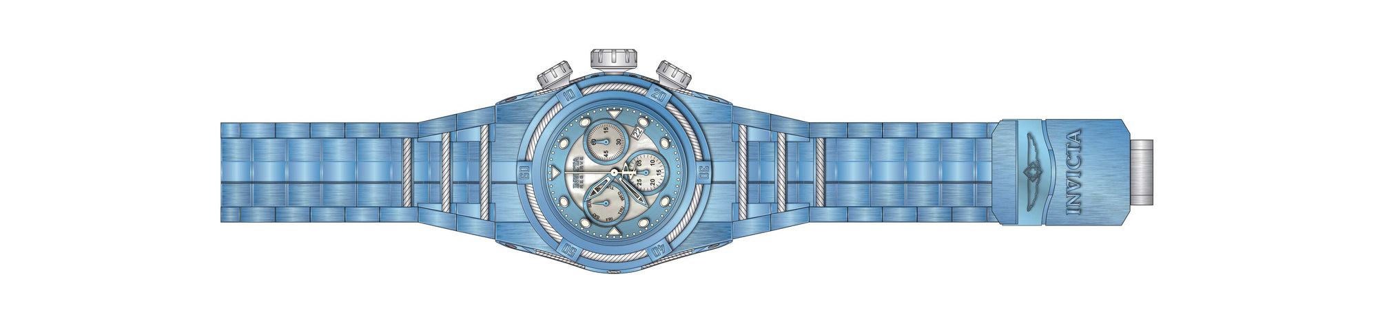 Band for Invicta Reserve Bolt Zeus Men None 39325