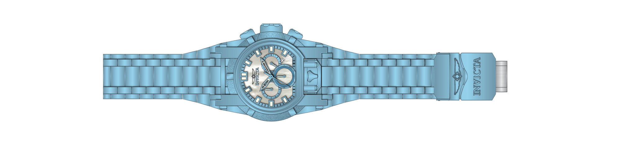 Band for Invicta Reserve Reserve Bolt Zeus Magnum Men 39276