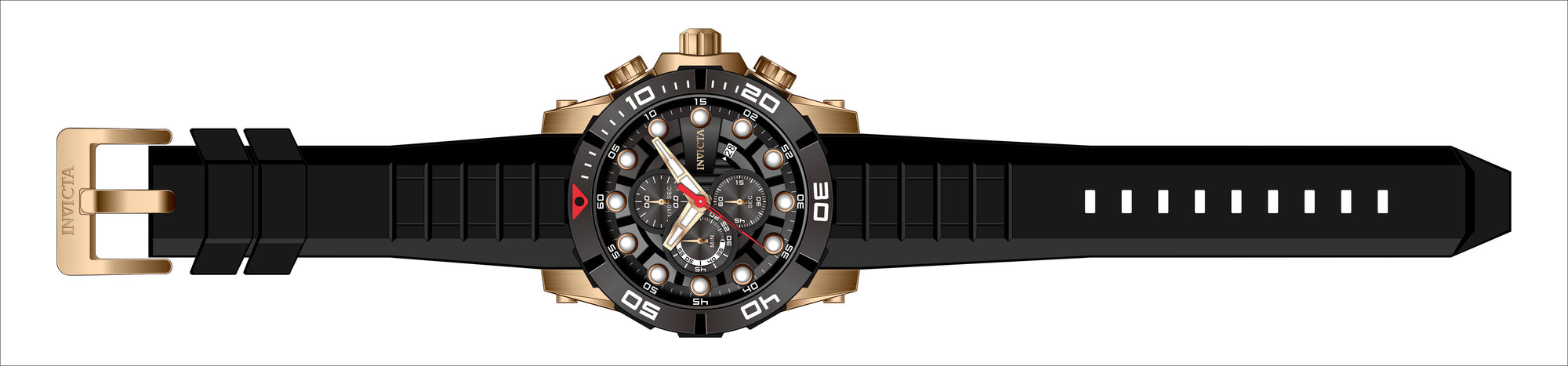 Band for Invicta Sea Hunter LATAM Exclusive Men 40140